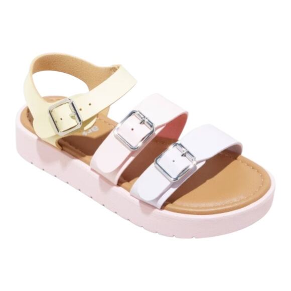 Target art class Kid's Meghan Buckle Platform Sandals Size 2 - Picture 1 of 9